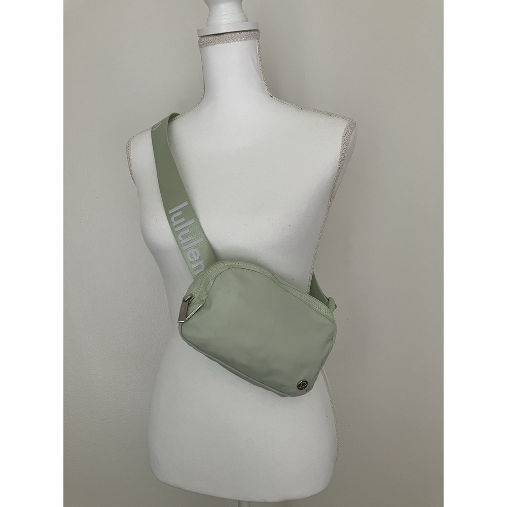 Lululemon Everywhere Belt Bag In Lime Green And White Detail Minty Fresh